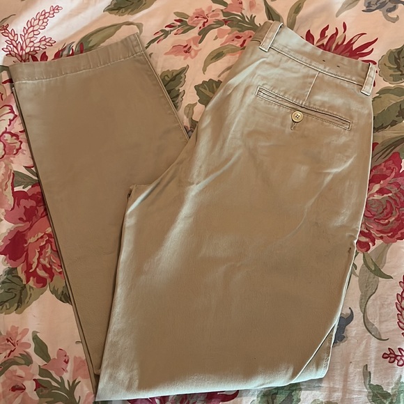 J CREW Size 31W x 30L Flat Front Chino 100% Cotton Comfort Khaki Casual $89 NEW - Picture 2 of 16